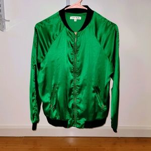 Green Bomber Jacket